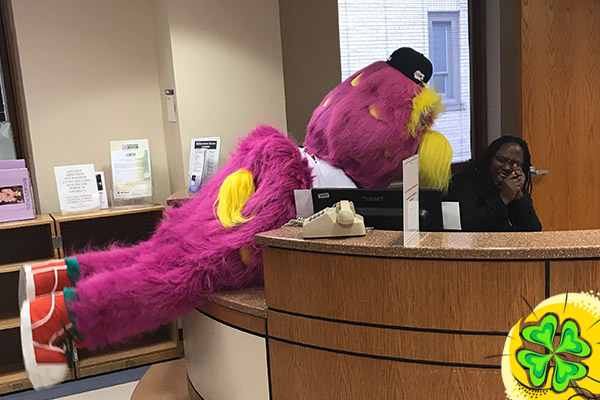 Slider visits MetroHealth - photo 1