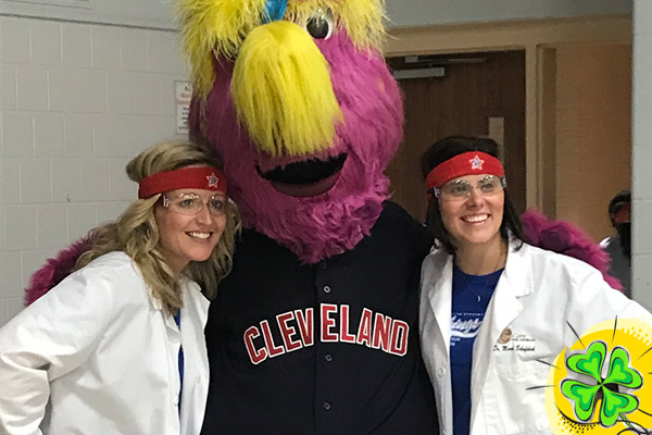 Mrs. Ciocca and Mrs. Bobofchak with Slider 